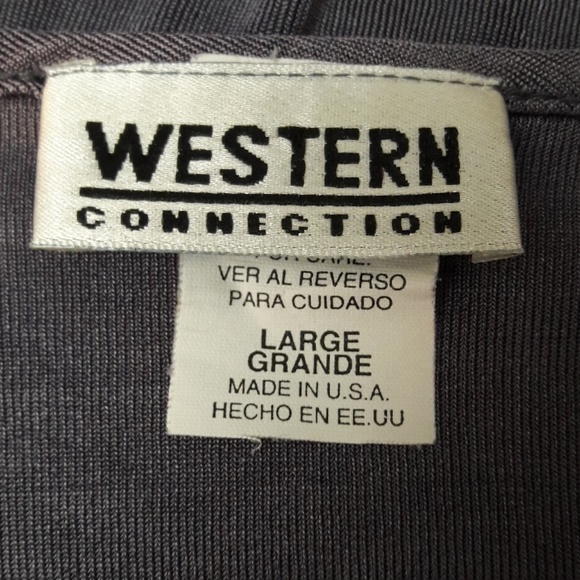 Western ConnectionSliky Gray Blouse - Picture 4 of 4